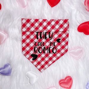 They call me Romeo (Red) - Valentine’s Day DOG and CAT bandana